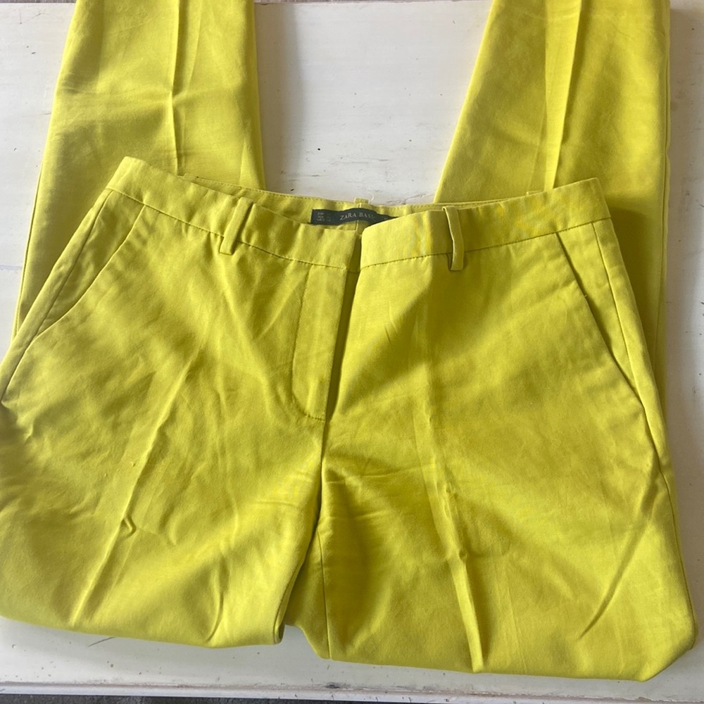 yellow Zara pants